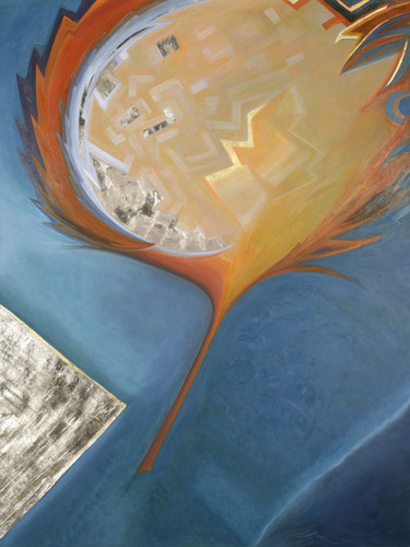 Leaf Constellation, 6' x 4.5', Private Collection